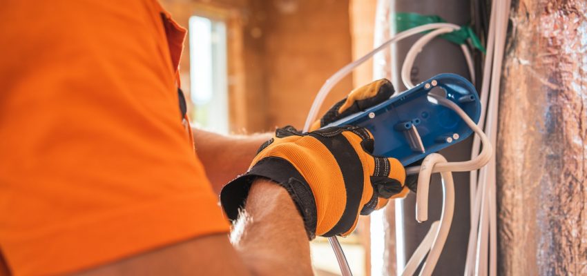 Electrician Preparing Electric Outlet